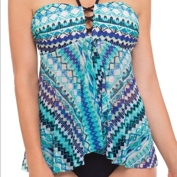 NWT Profile‎ by Gottex Buena Vista Flyaway Tankini - Picture 1 of 4